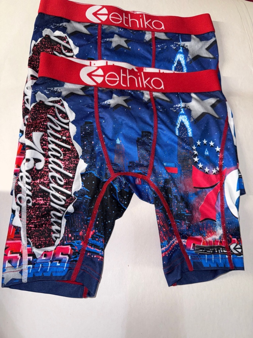 Ethika boys Philadelphia 76ers boxer briefs set of 2 size medium